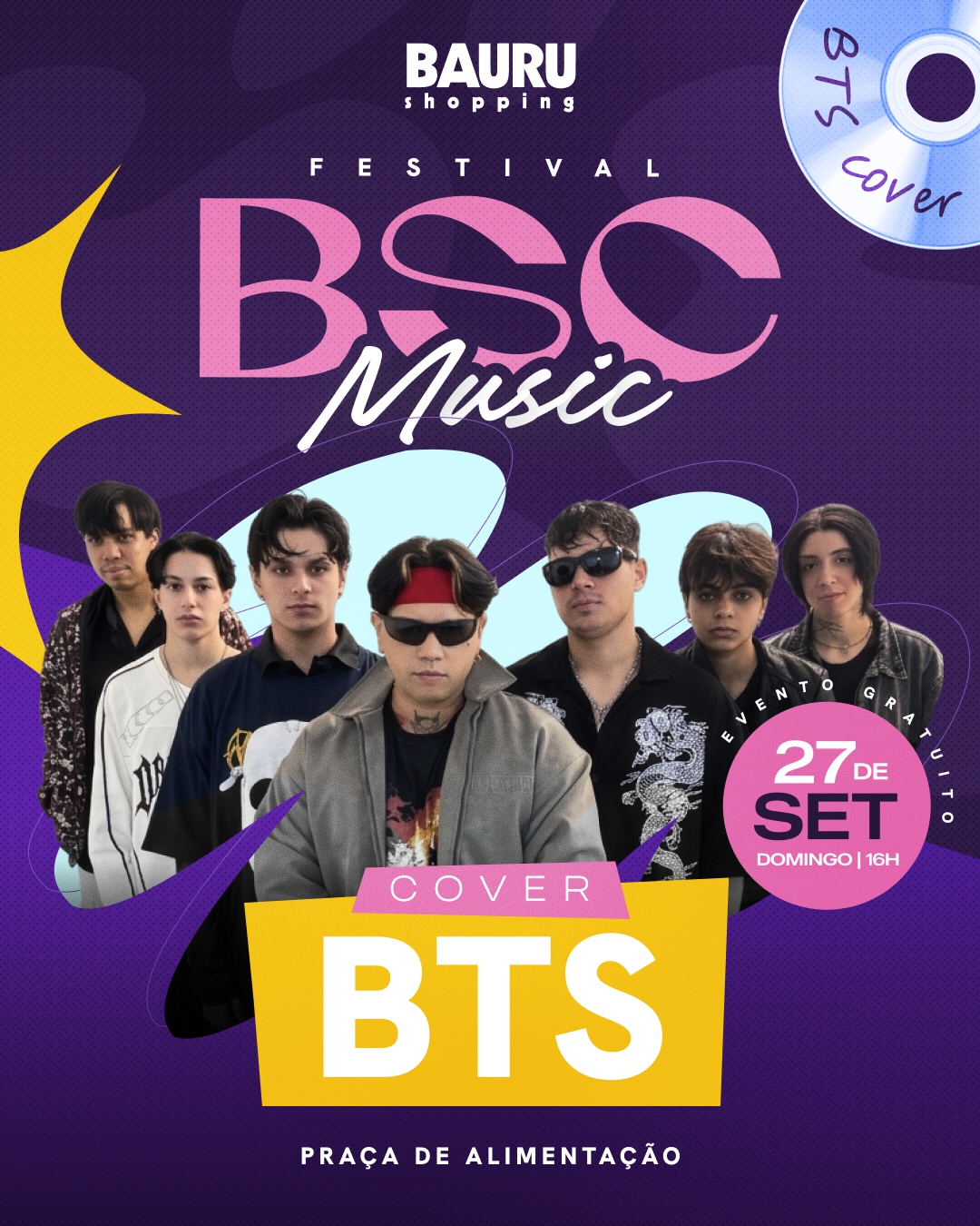 Cover BTS I BSC Music no Bauru Shopping